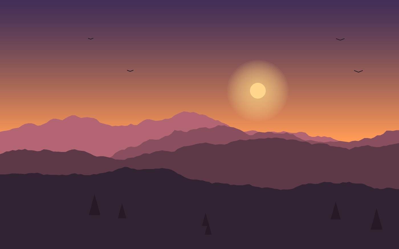 Landschapsillustratie