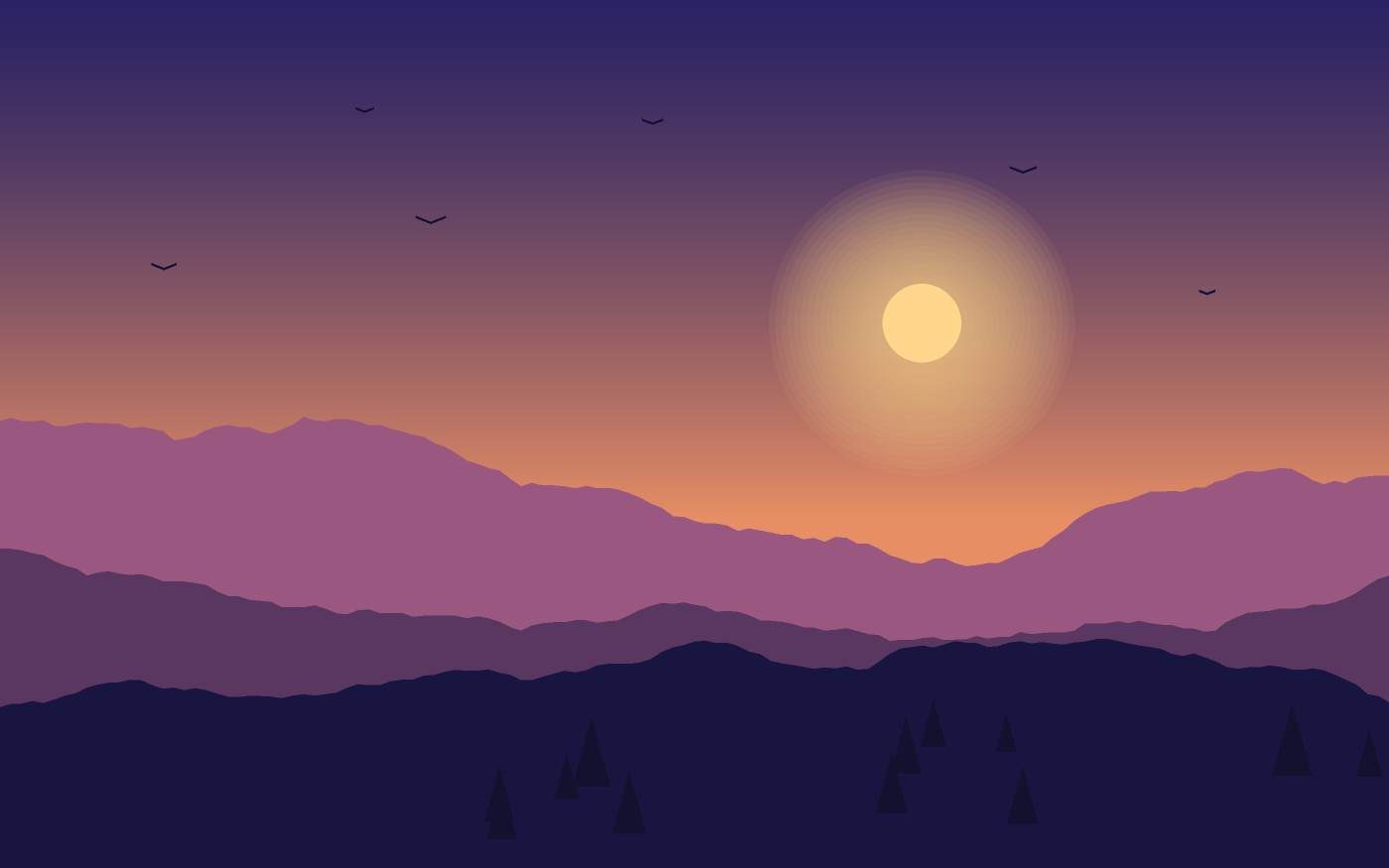 Landschaftsillustration