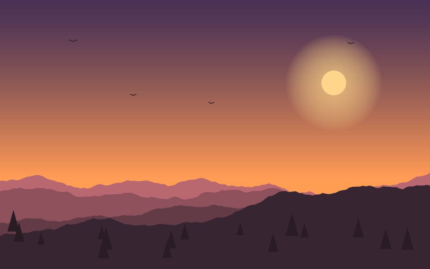 Landschaftsillustration