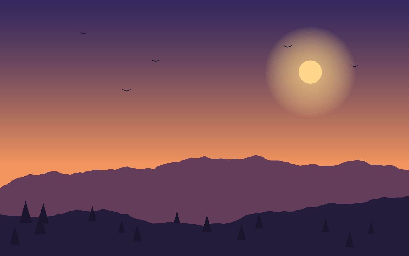 Landschaftsillustration