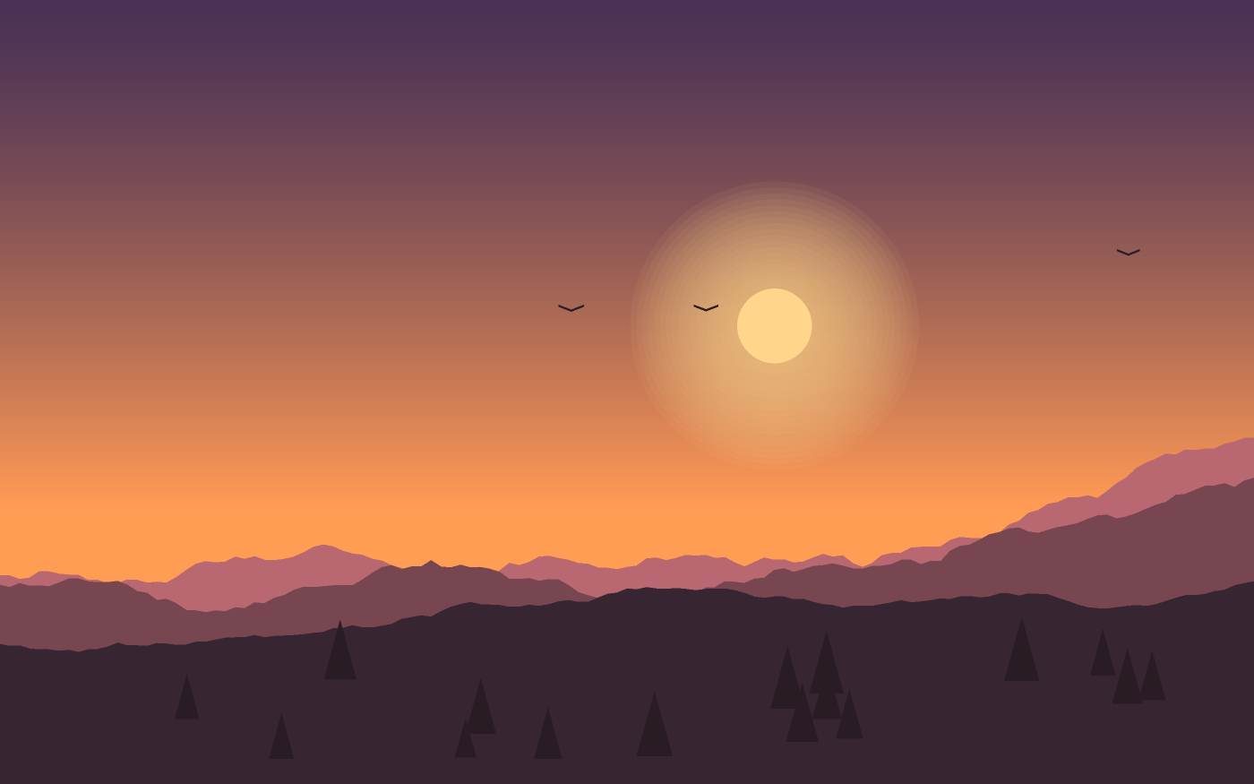 Landschaftsillustration