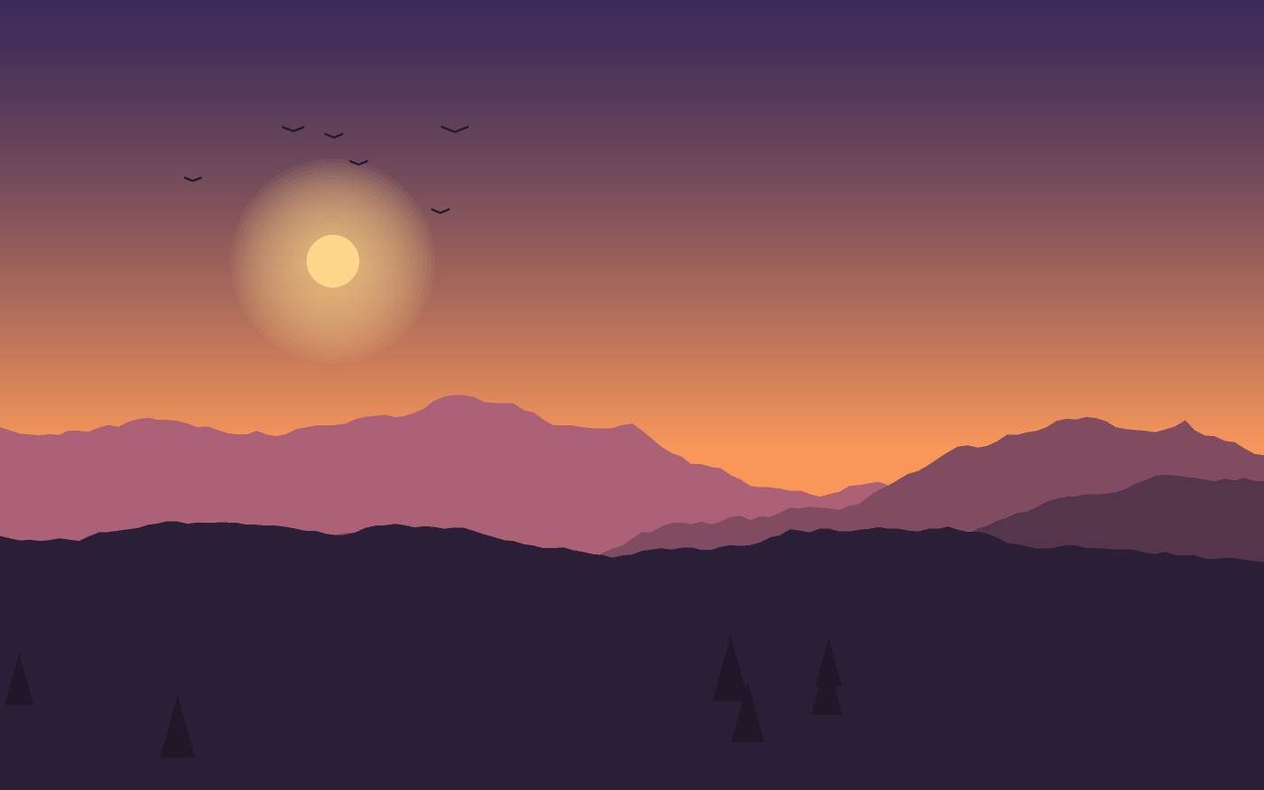Ilustración de un paisaje