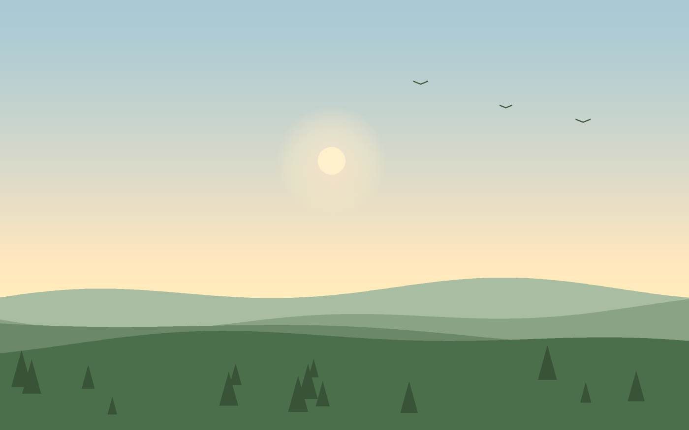 Illustrazione di un paesaggio