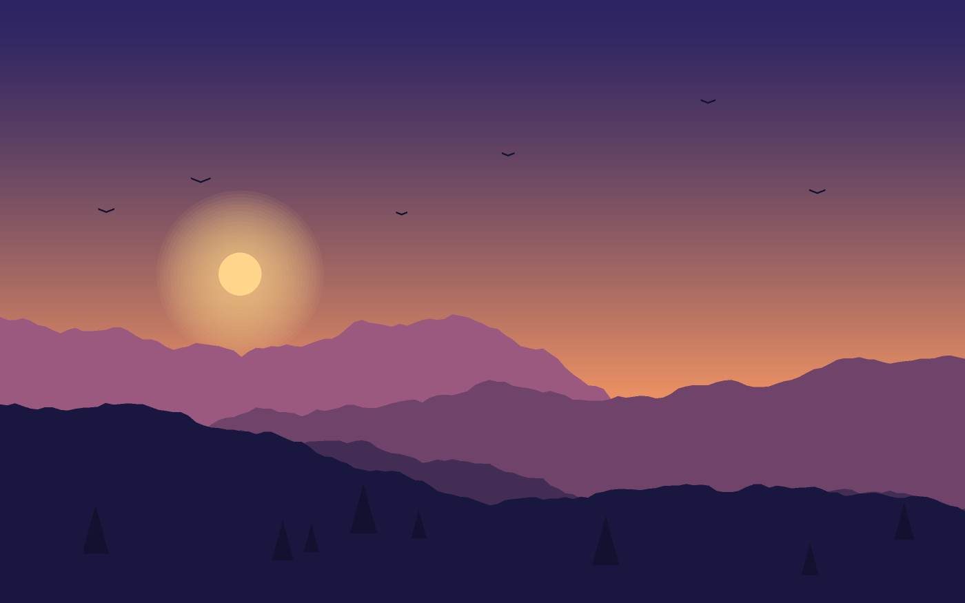 Landschapsillustratie