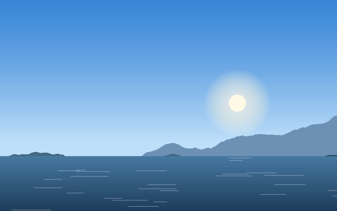Ilustração de uma paisagem